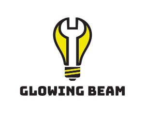 Light - Wrench Light Bulb logo design