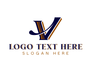 Classic - Artisanal Company Letter V logo design