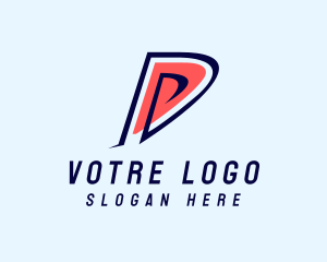 Modern Athletic Letter D  Logo