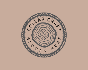 Woodwork Rope Circle logo design