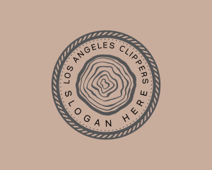 Souvenir Store - Woodwork Rope Circle logo design