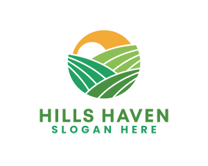 Hills - Farm Field Hills logo design