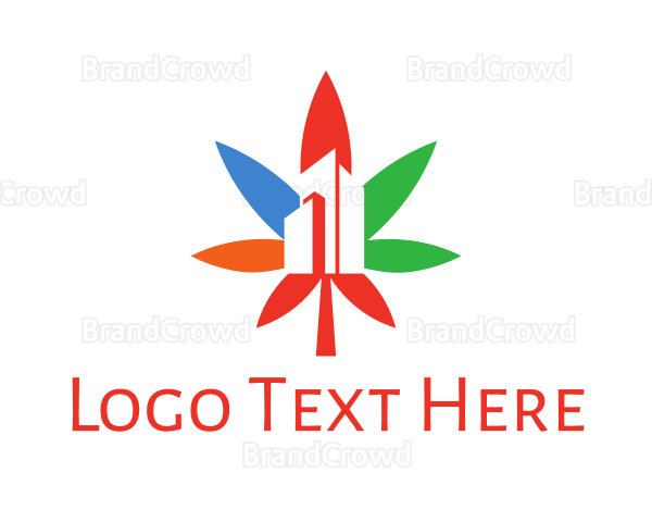 Colorful Cannabis City Logo