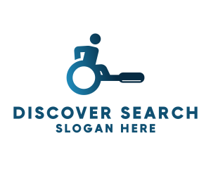 Handicap Wheelchair Search logo design