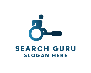 Handicap Wheelchair Search logo design