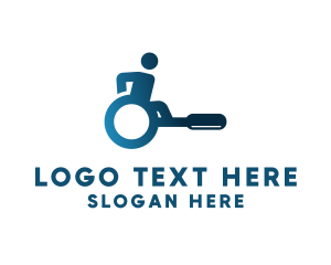 Gradient - Handicap Wheelchair Search logo design