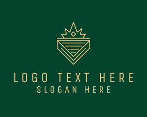 Vc Firm - Minimalist Crown Letter V logo design