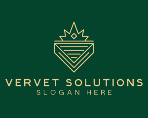 Royal Crown Letter V logo design