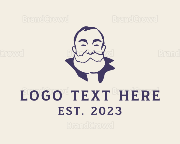 Old Bearded Man Logo