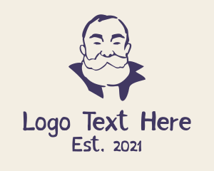 Professor - Old Bearded Man logo design