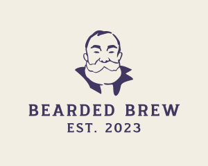Old Bearded Man  logo design