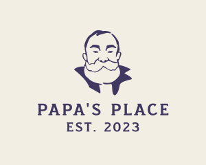 Father - Old Bearded Man logo design