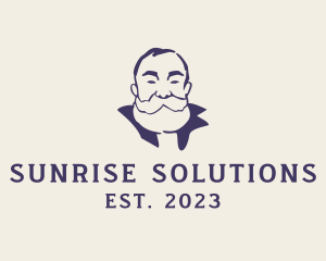 Old Bearded Man  logo design