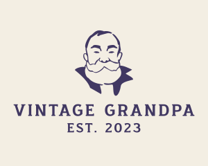 Old Bearded Man  logo design