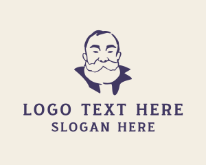 Old Bearded Man  Logo