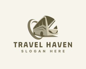 Travel Bus Destination logo design