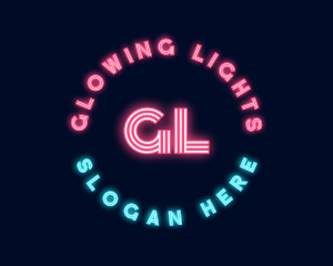 Neon Stripes Glow logo design