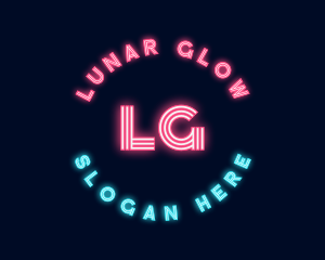 Neon Stripes Glow logo design