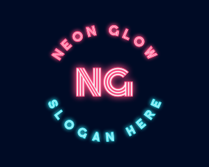 Neon Stripes Glow logo design