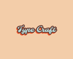 Retro Pop Art Script logo design