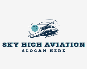 Aviation - Helicopter Aircraft Aviation logo design