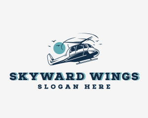 Aeronautics - Helicopter Aircraft Aviation logo design