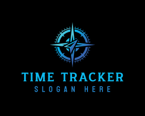 Compass Navigation Tracker logo design