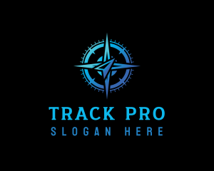 Tracker - Compass Navigation Tracker logo design