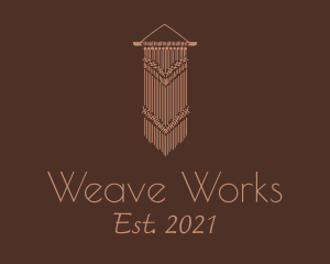 Weave - Knitted Macrame Decoration logo design