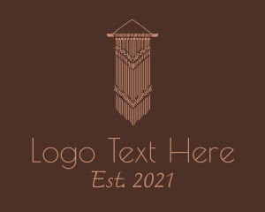 Needlecraft - Knitted Macrame Decoration logo design