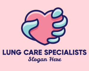 Heart Hand Care logo design