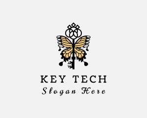 Butterfly Key Boutique logo design