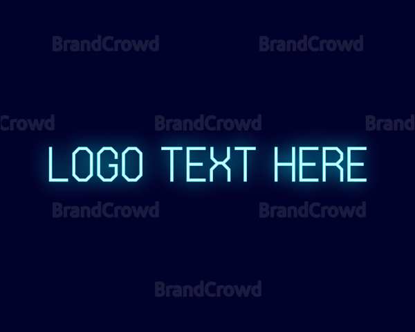 Neon Tech Glow Logo