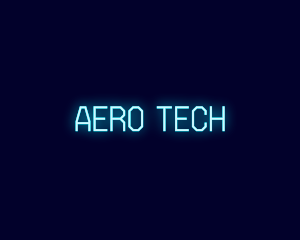 Neon Tech Glow logo design