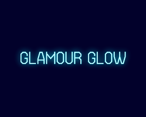 Neon Tech Glow logo design