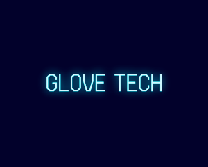 Neon Tech Glow logo design