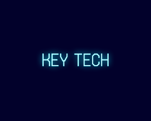 Neon Tech Glow logo design