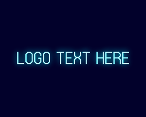 Tech - Neon Tech Glow logo design