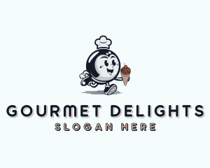 Chef Creamery Dessert logo design