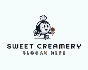 Chef Creamery Dessert logo design