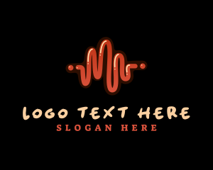 Volume - Audio Sound Wave logo design