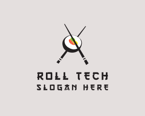 Roll - Maki Roll Bowl logo design