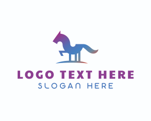 Native - Horse Animal logo design