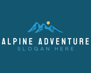 Alpine - Mountain Alpine Valley logo design