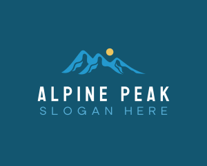 Alpine - Mountain Alpine Valley logo design