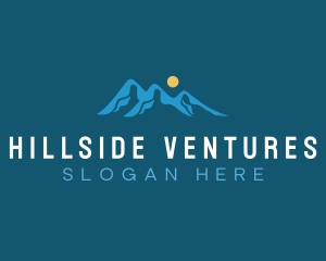 Hillside - Mountain Alpine Valley logo design