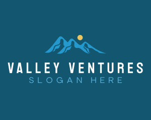 Valley - Mountain Alpine Valley logo design