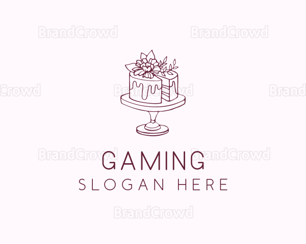 Floral Cake Bakery Logo