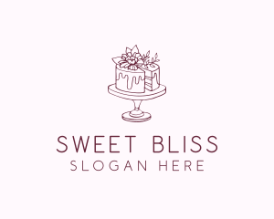 Sugar - Floral Cake Bakery logo design