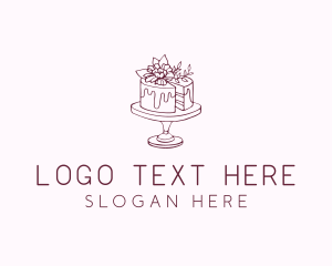 Cake - Floral Cake Bakery logo design